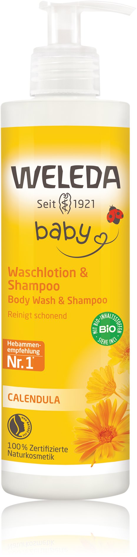 WELEDA Nechtíkový umývací krém a šampón 400 ml