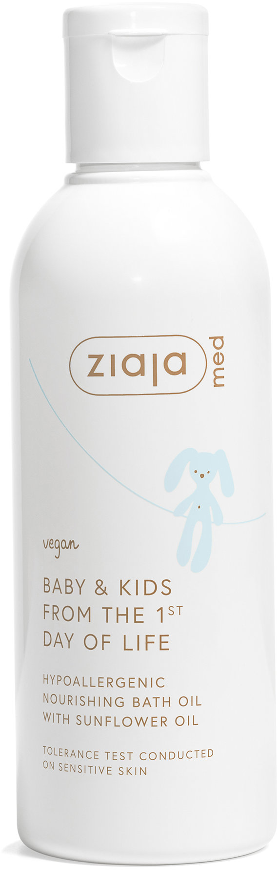 ZIAJA Med Baby & Kids Hypoalergénny vyživujúci olejček do kúpeľa 200 ml