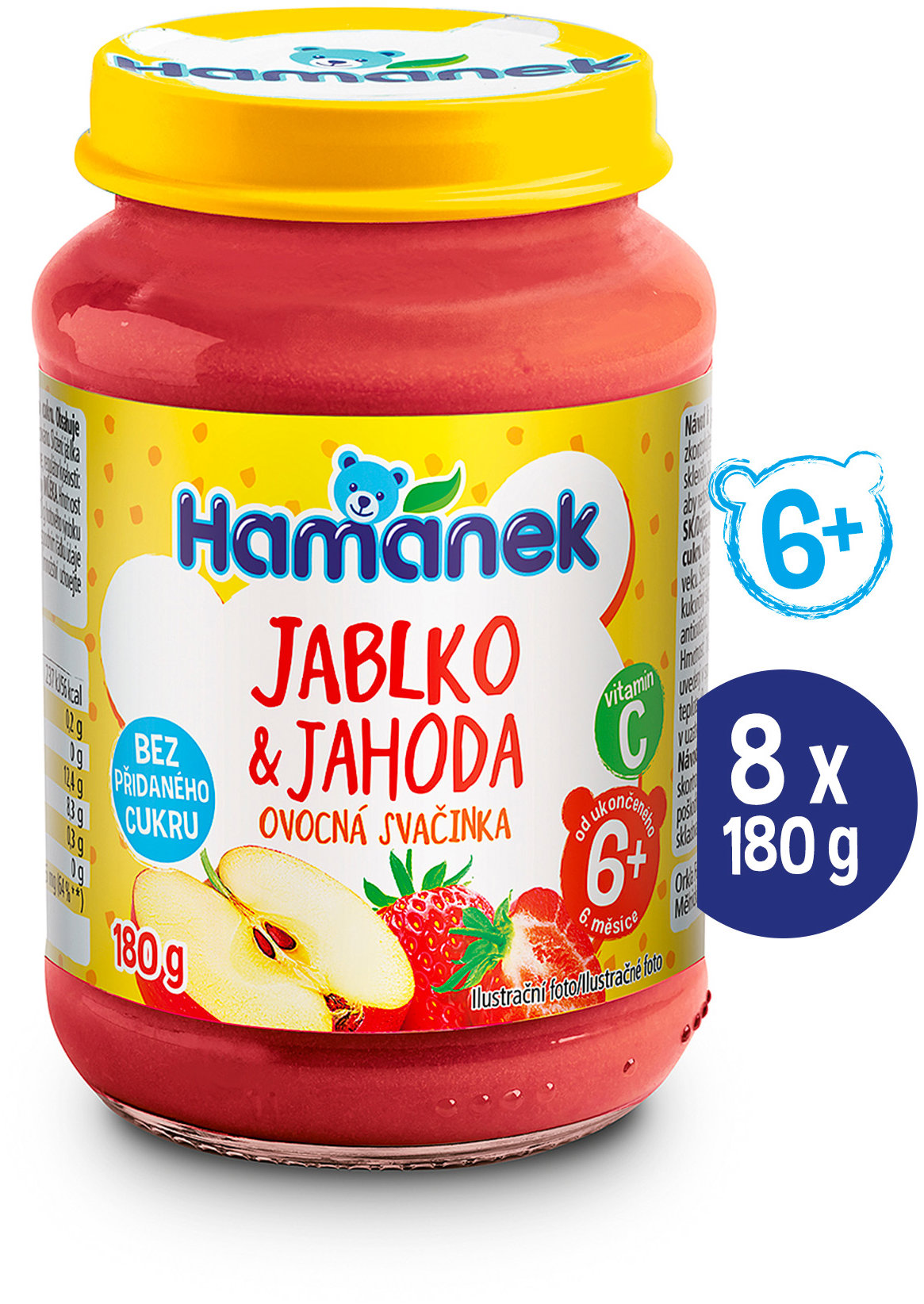 HAMÁNEK Jahoda 8× 180 g