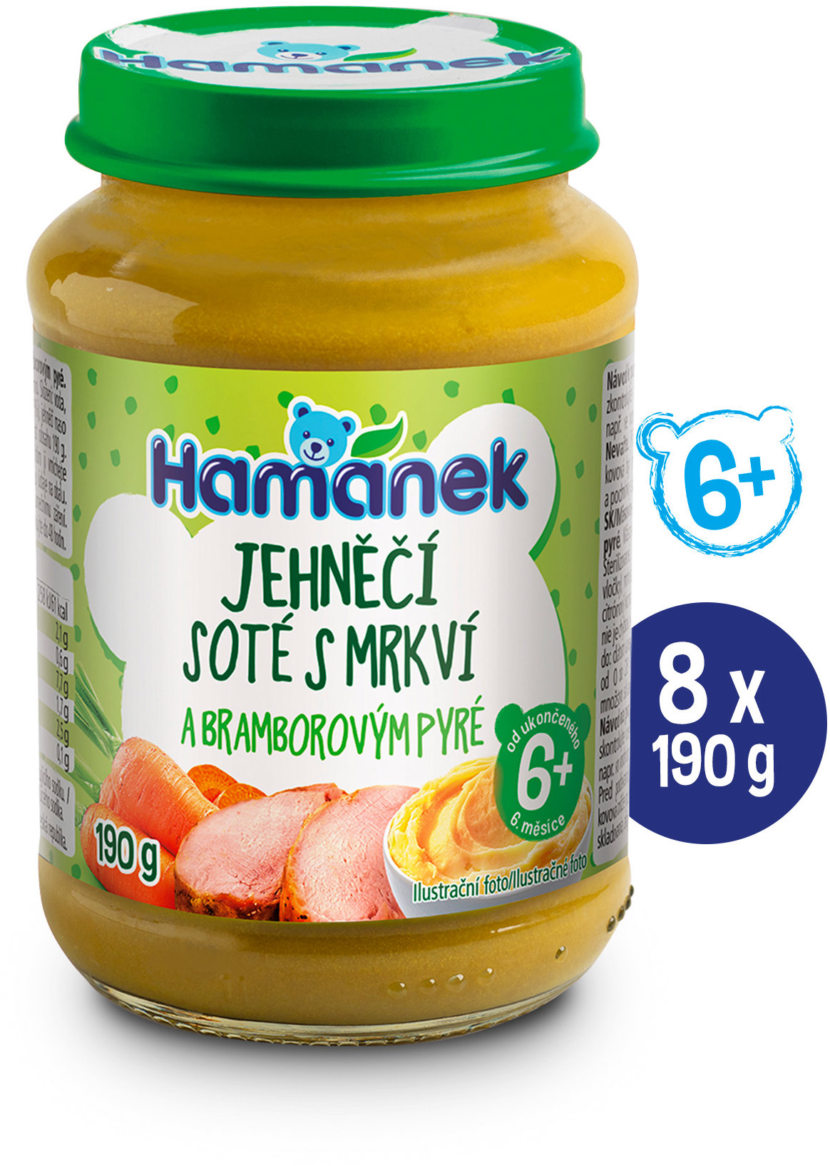 HAMÁNEK Jahňacie soté s mrkvou a zemiakovým pyré 8× 190 g