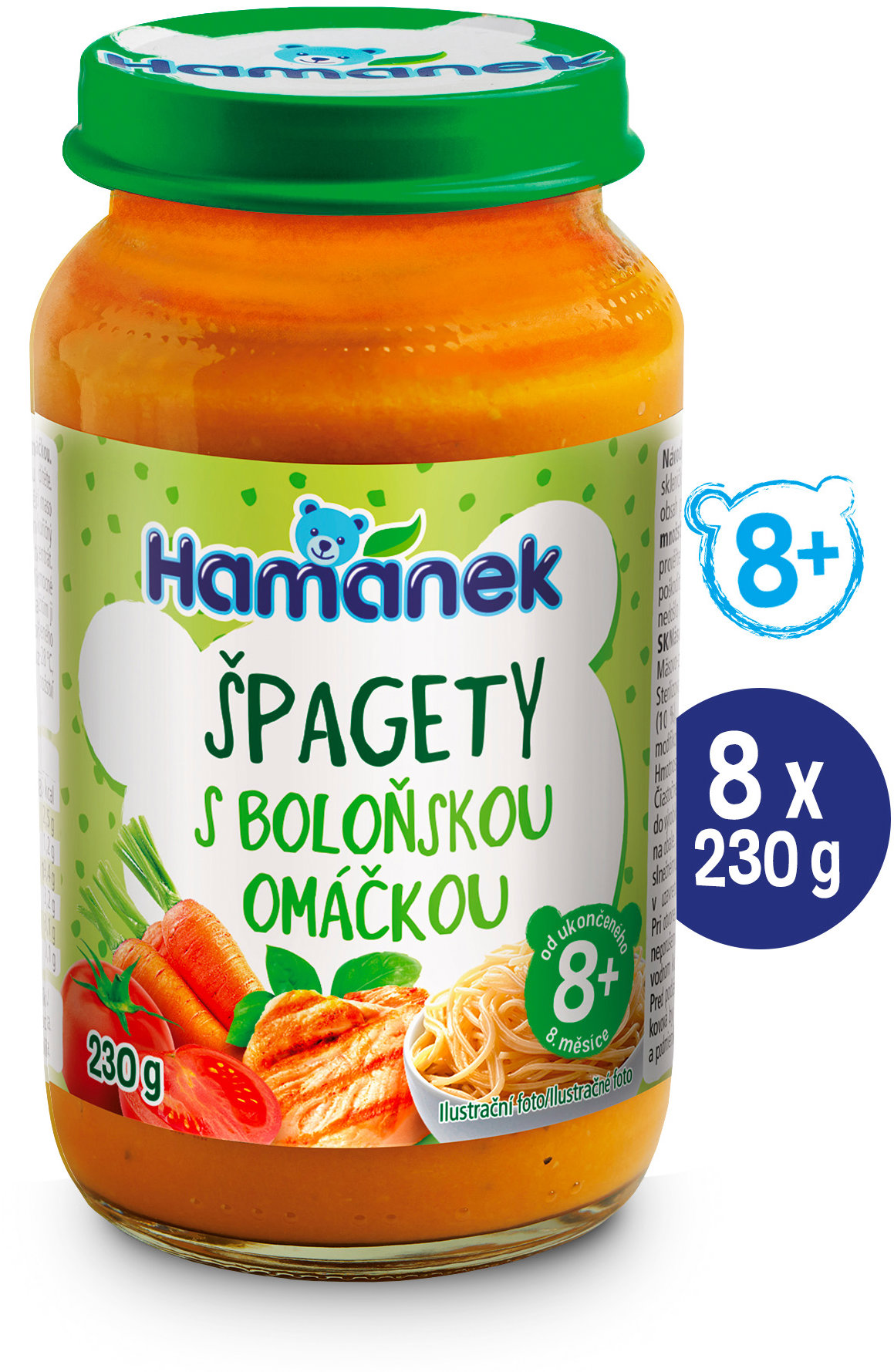 HAMÁNEK Špagety s bolonskou omáčkou 8× 230 g
