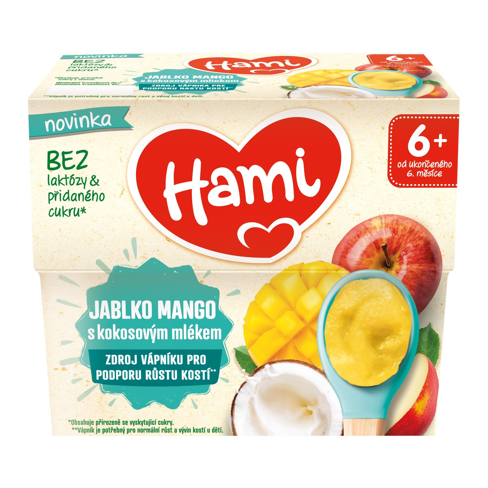 HAMI Jablko mango s kokosovým mliekom 380 g