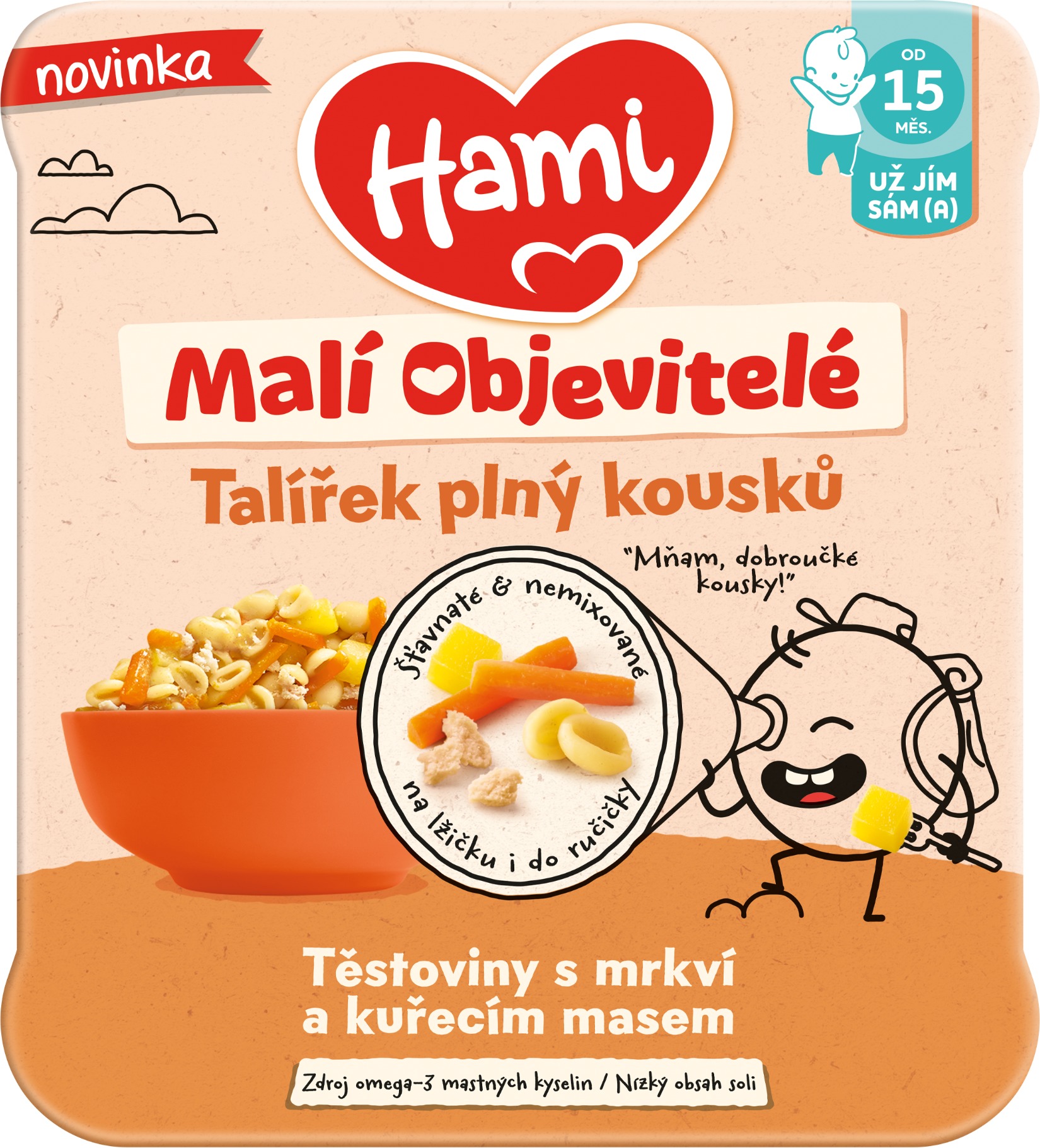 HAMI Cestoviny s mrkvou a kuracím mäsom 200 g