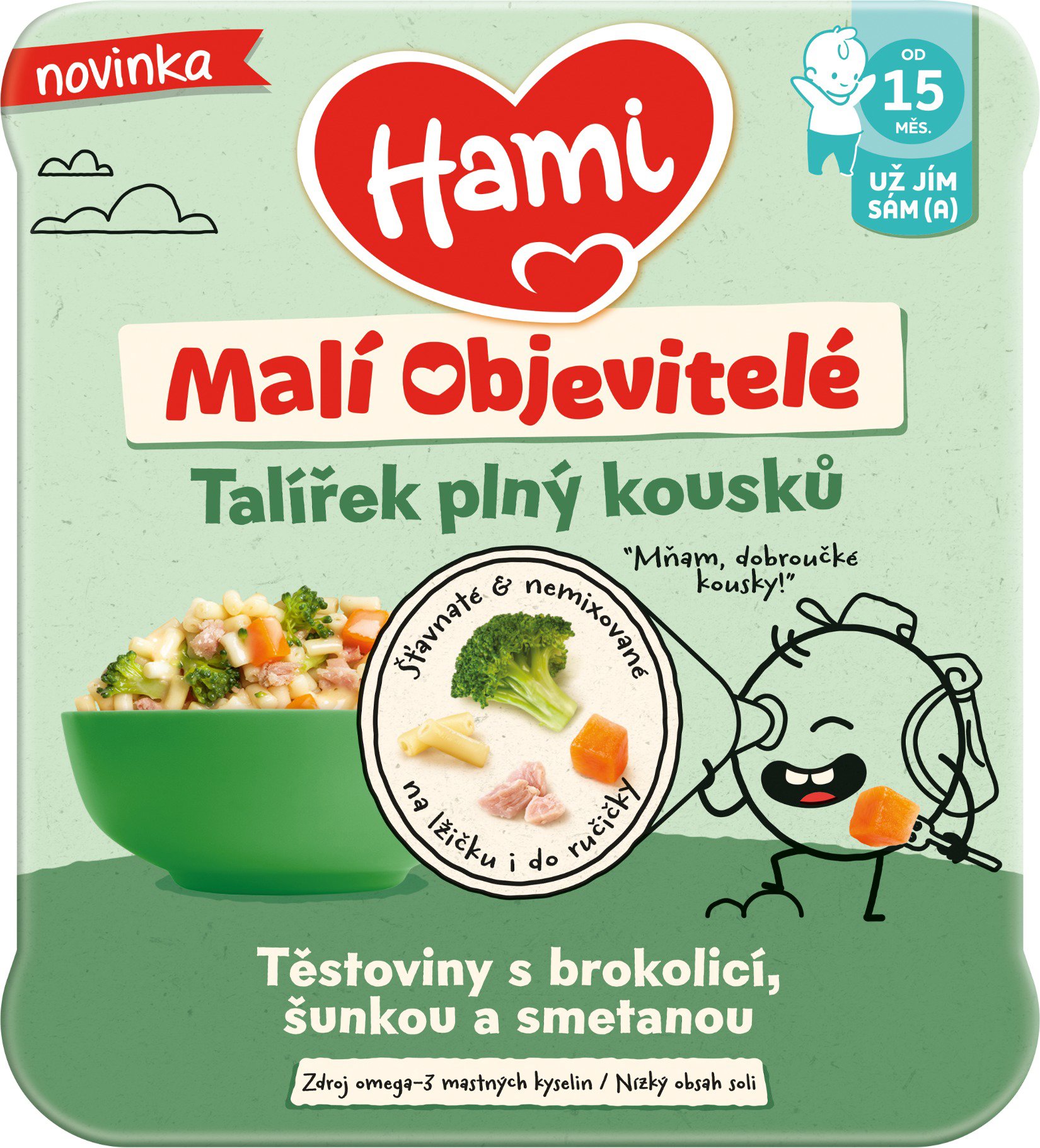 HAMI Cestoviny s brokolicou, šunkou a smotanou 200 g