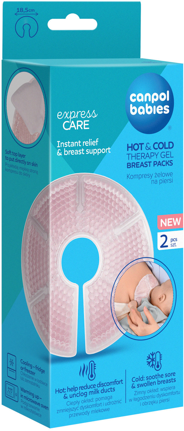 Canpol babies gélový obklad na prsia Hot & Cold 2 ks