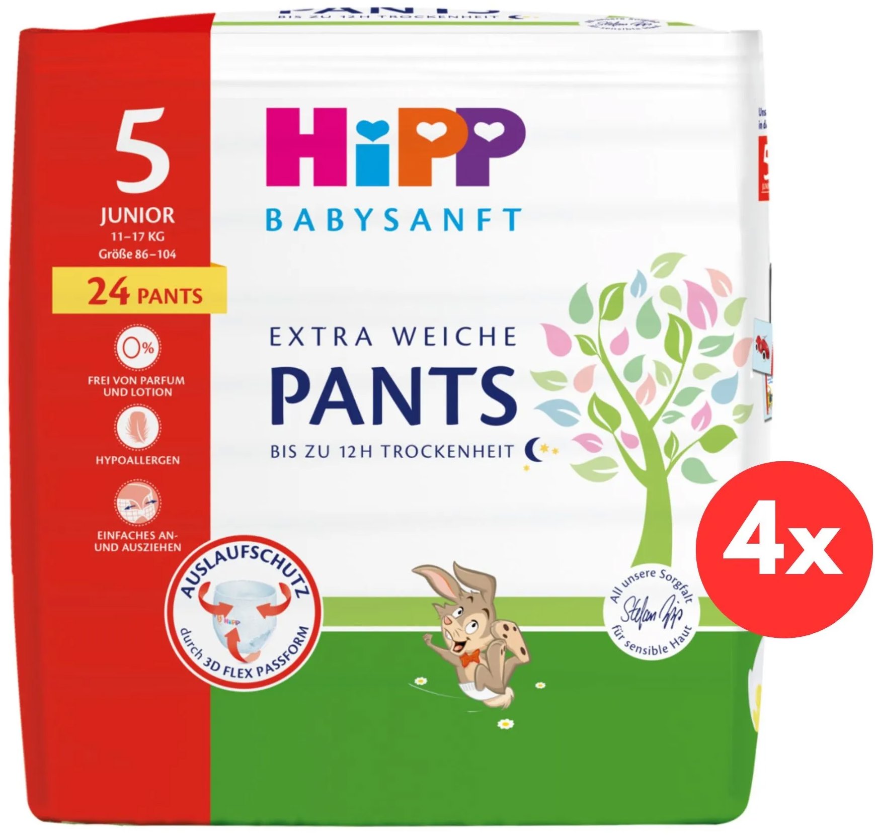 HiPP Babysanft Junior veľkosť 5 (4× 24 ks)