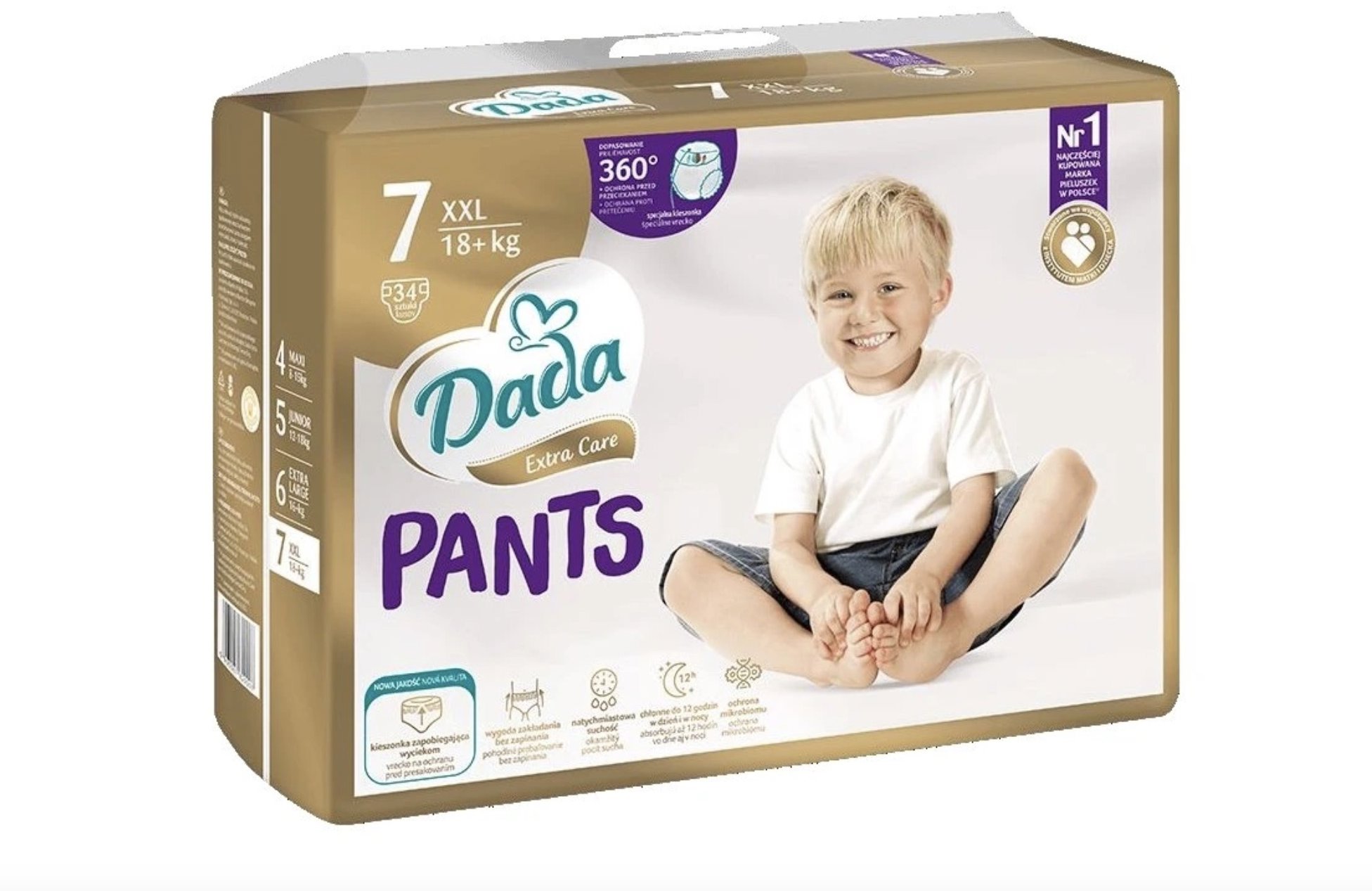 DADA Extra Care XXL veľ. 7 (34 ks)