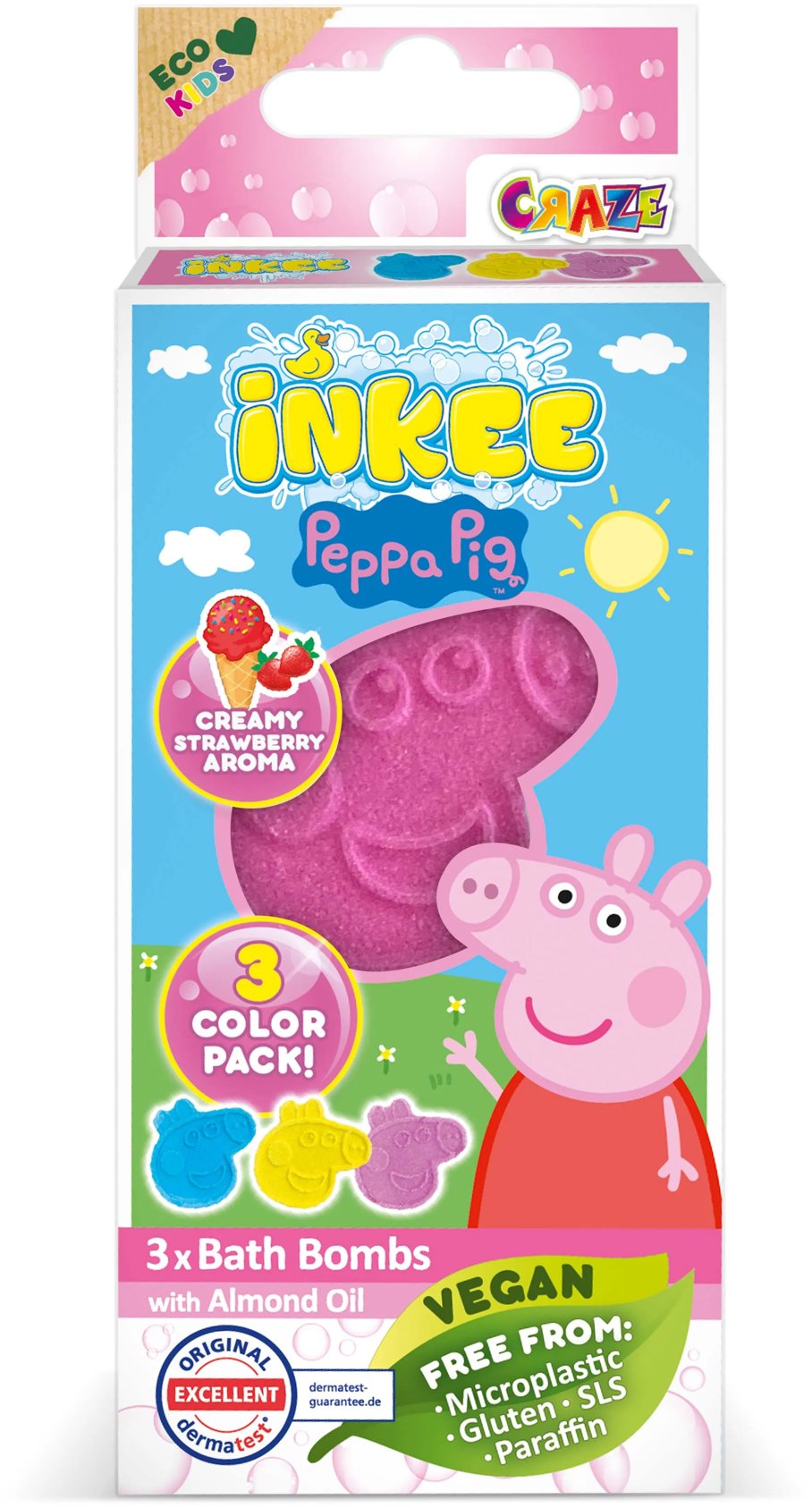 CRAZE Inkee Peppa Pig 3× 15 g