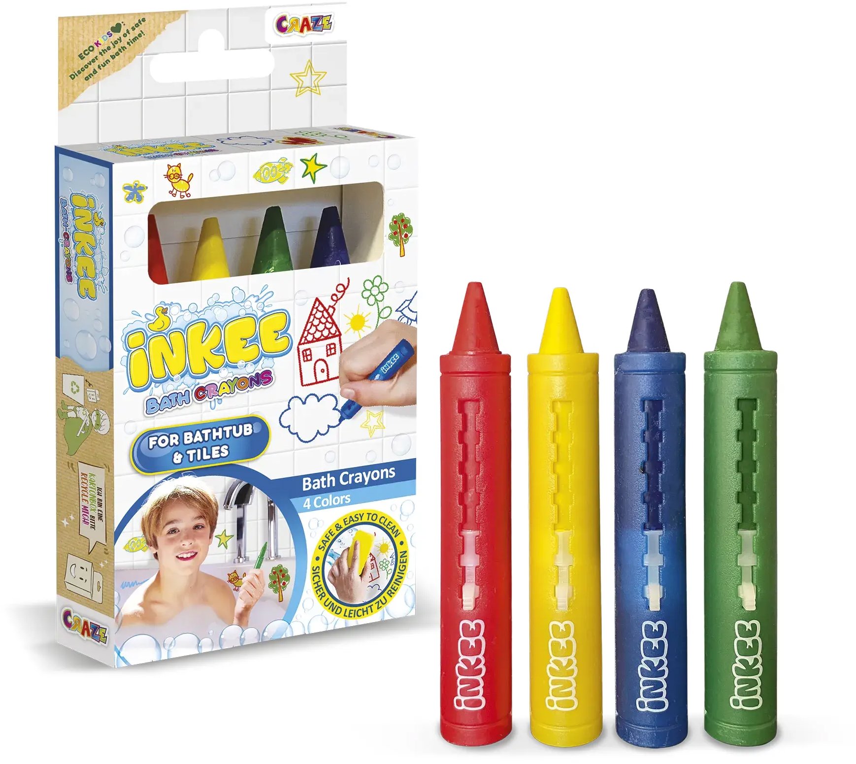 INKEE farebné pastelky do vane