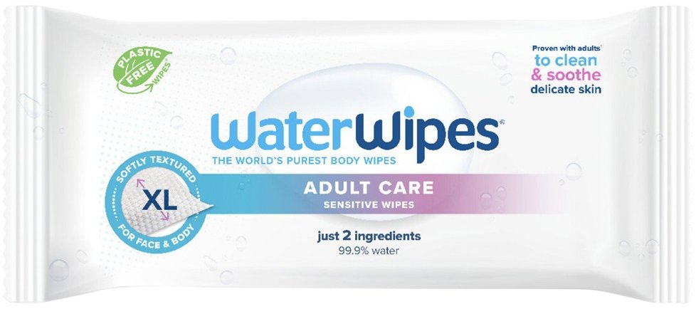 WATERWIPES Adults bez obsahu plastov 30 ks