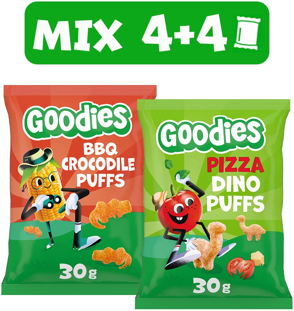 Goodies chrumky mix príchutí 8× 30 g
