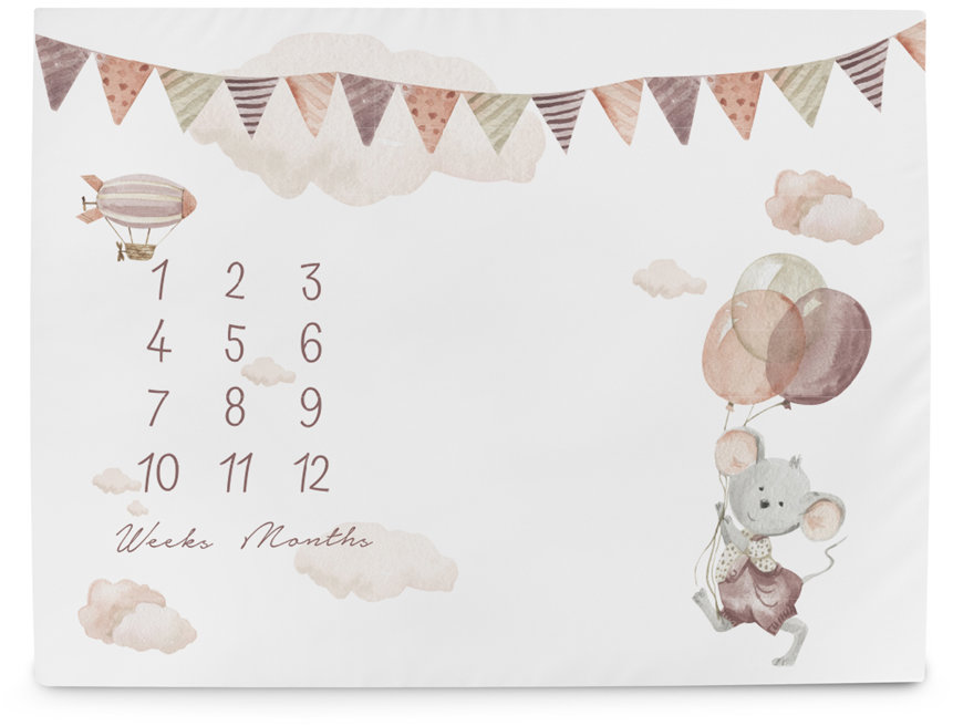 CEBA Podložka na fotenie Basic Mouse 92 × 72 cm