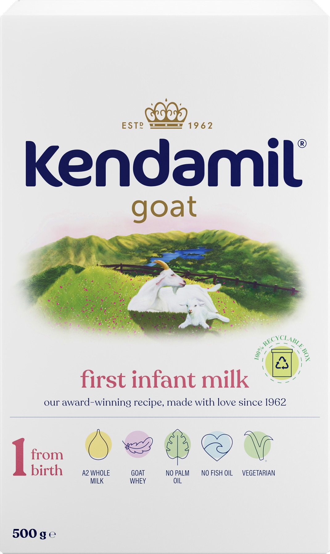 Kendamil Kozie dojčenské mlieko 1 (500 g)