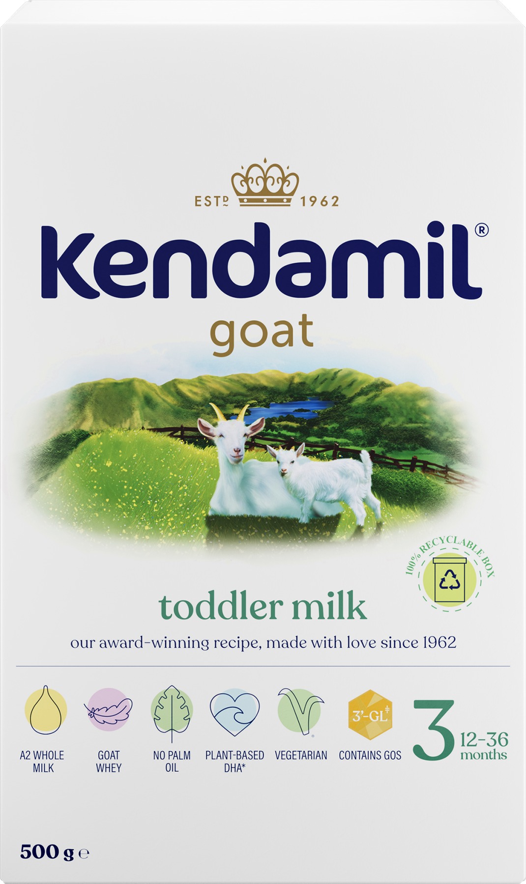 Kendamil Kozie batoľacie mlieko 3 (500 g)