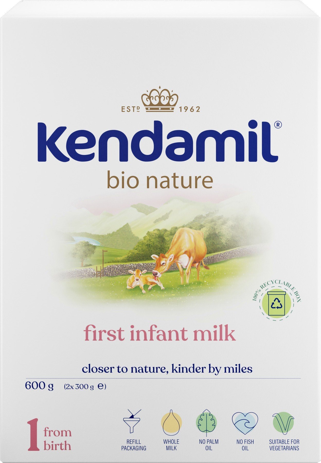 Kendamil BIO Nature 1 (600 g) - Expirace 11.10.2026