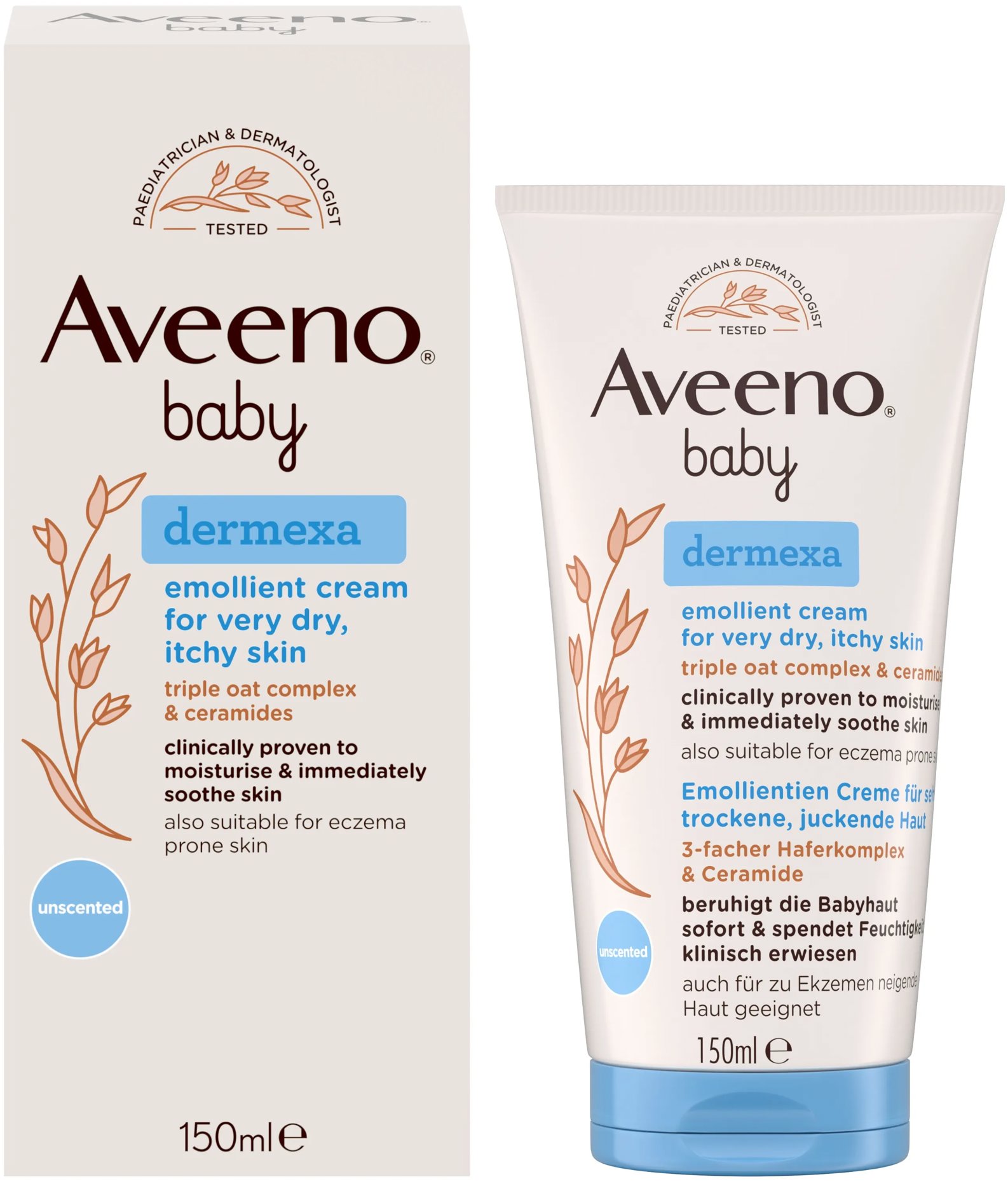 AVEENO Baby Dermexa Emolienčný krém 150 ml