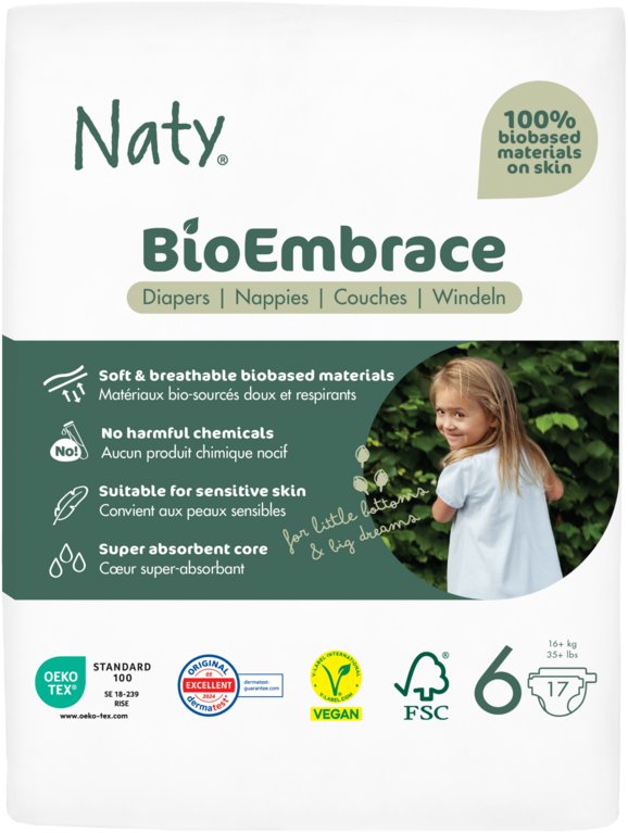 NATY Bioembrace XL veľ. 6 (17 ks)