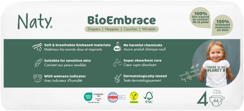NATY Bioembrace Maxi veľ. 4 (44 ks)