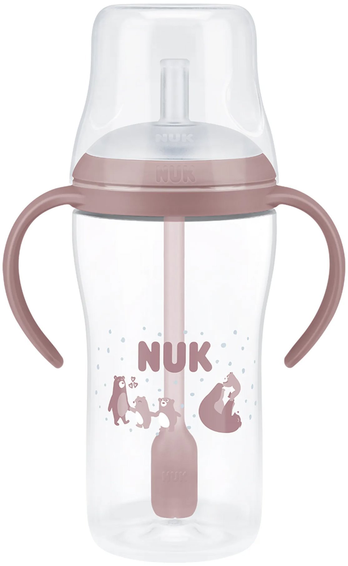 NUK Perfect Match Bear so slamkou 260 ml