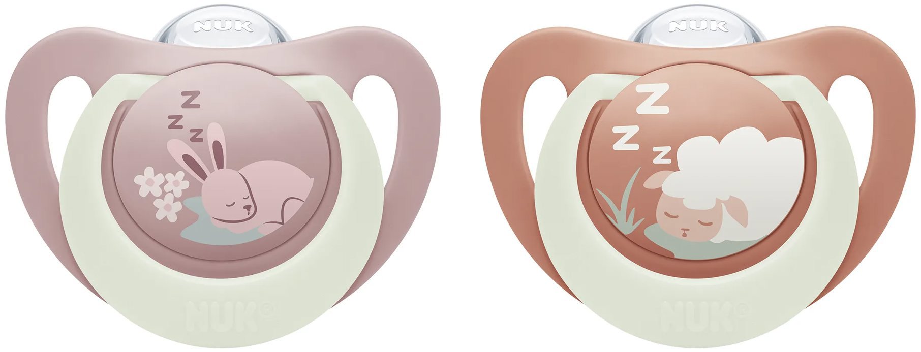 NUK First Choice Night Bunny/Sheep 6 – 18 m, 2 ks