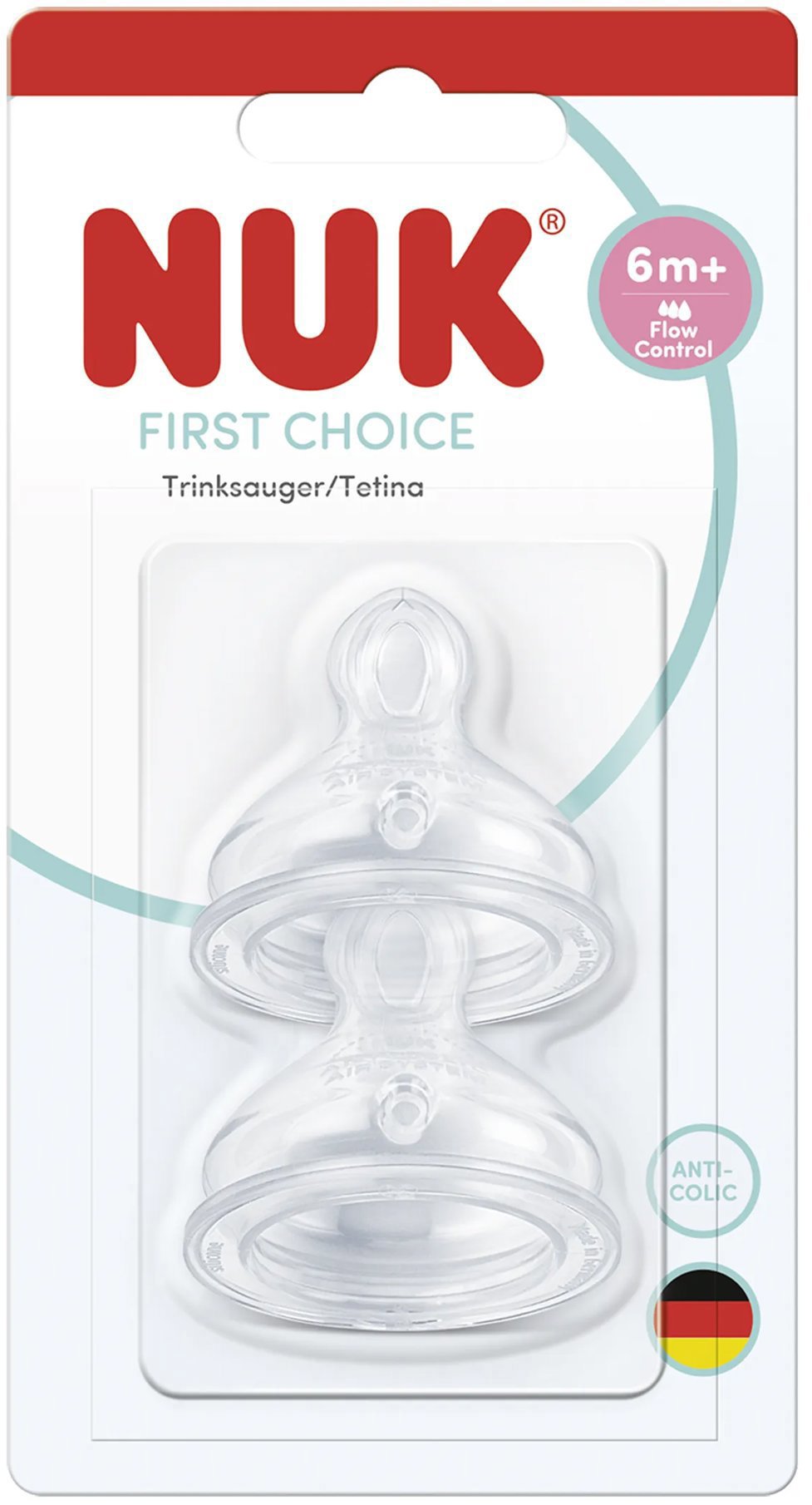 NUK First Choice 6 m+, 2 ks