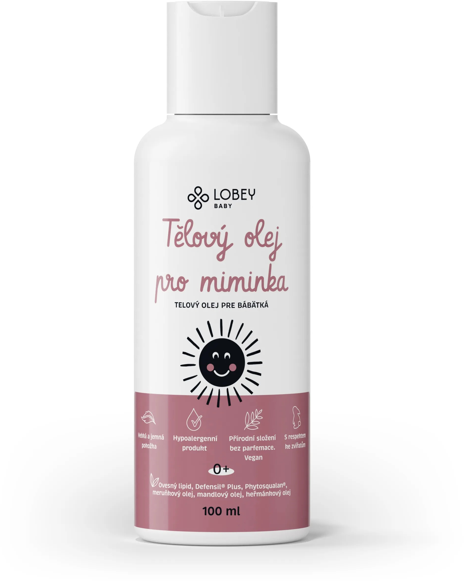 LOBEY Telový olej pre bábätká 100 ml