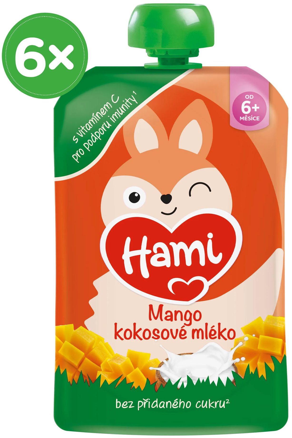 Hami Mango kokosové mlieko 6× 100 g