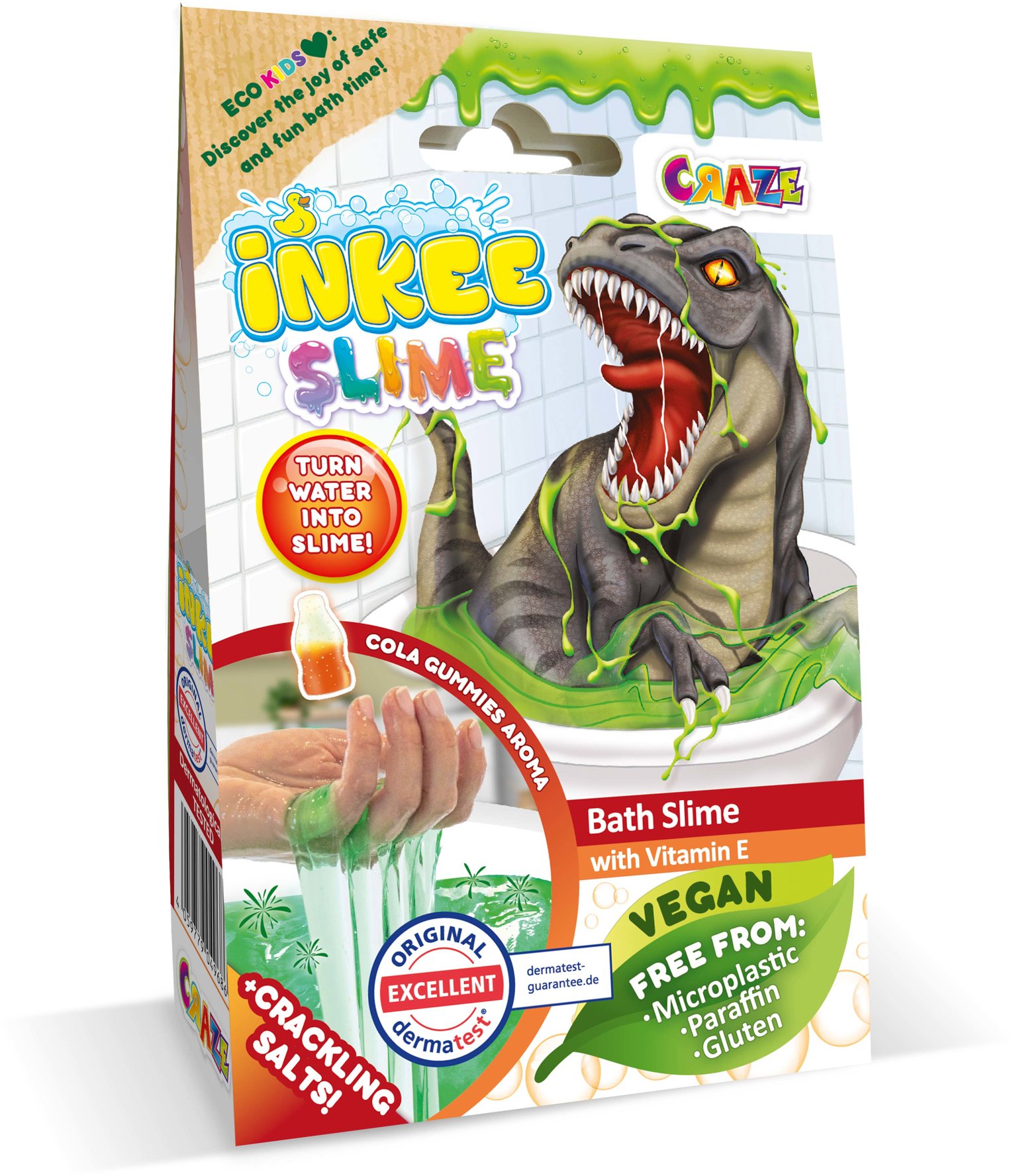 CRAZE Dino kúpeľový sliz