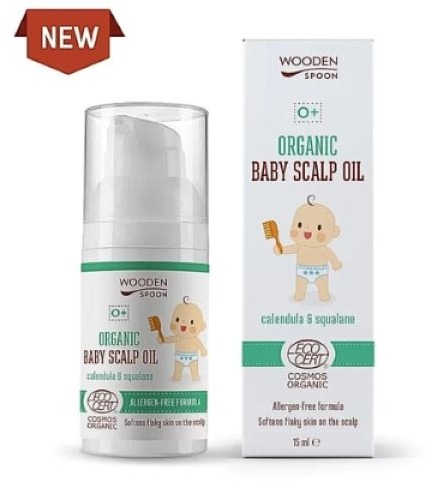 WOODEN SPOON Organický olej na detskú pokožku hlavy 15 ml