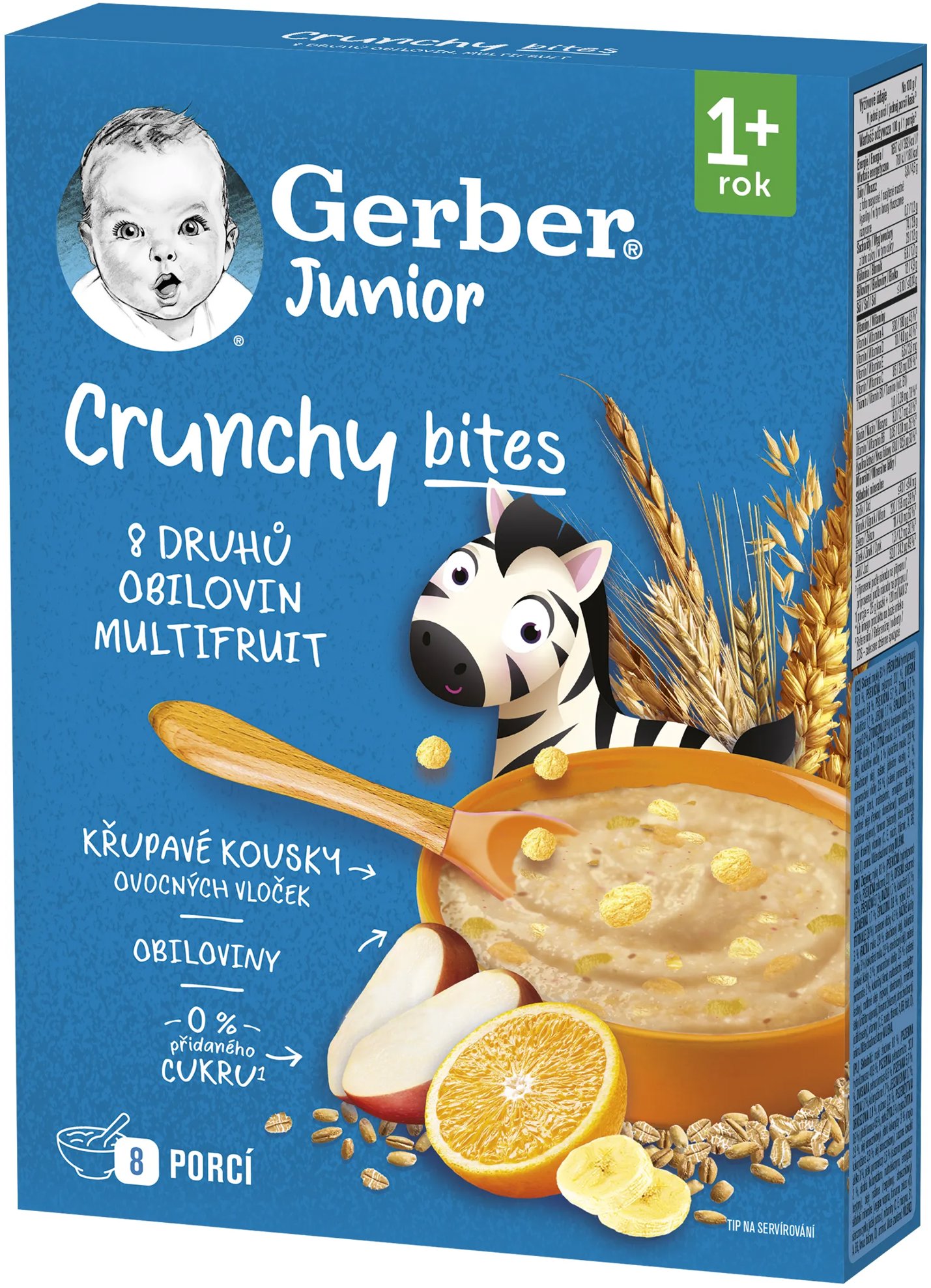GERBER Junior nemliečna kaša ovocná s chrumkavými kúskami 200 g