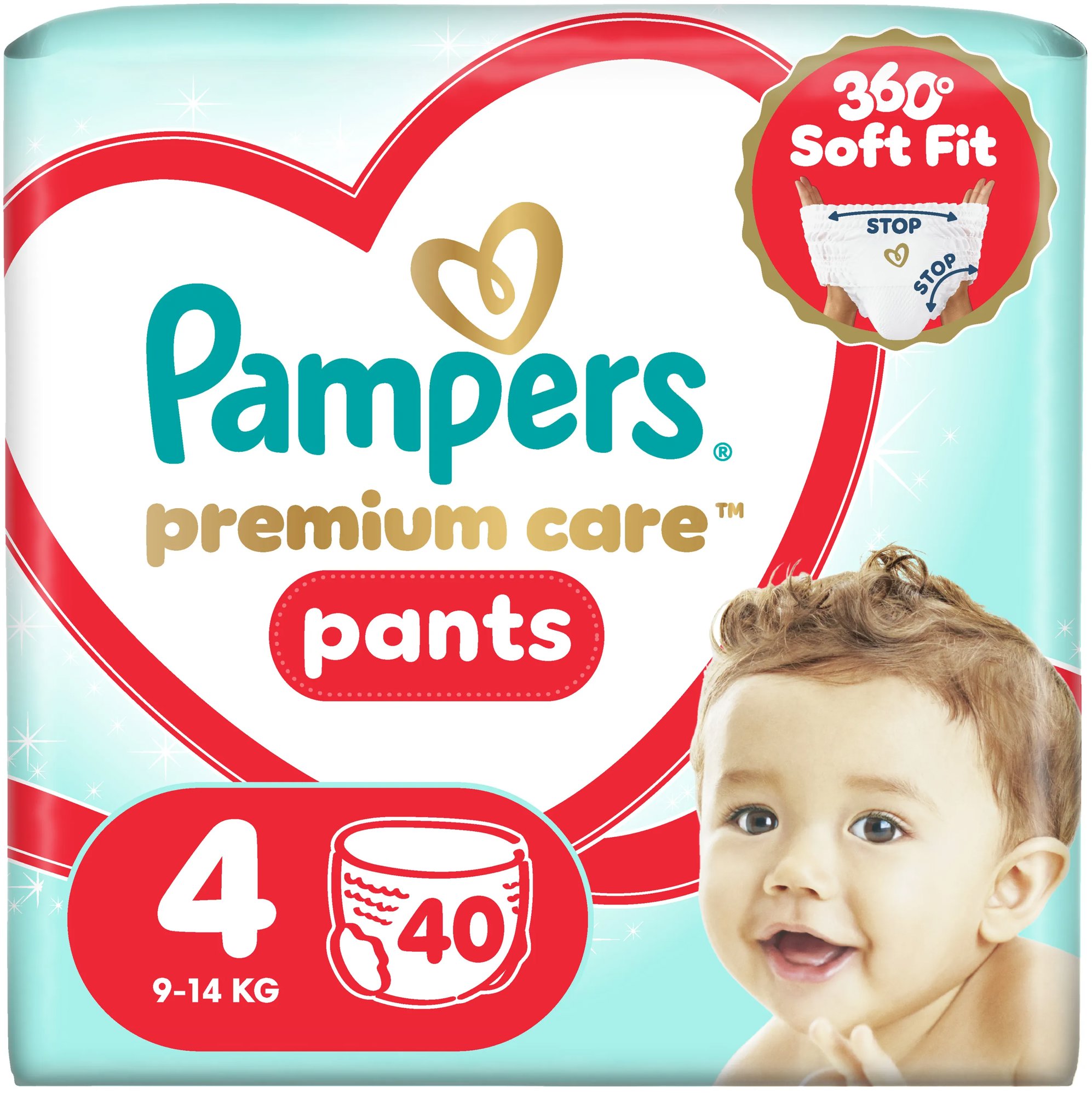 PAMPERS Premium Care Pants veľ. 4 (40 ks)