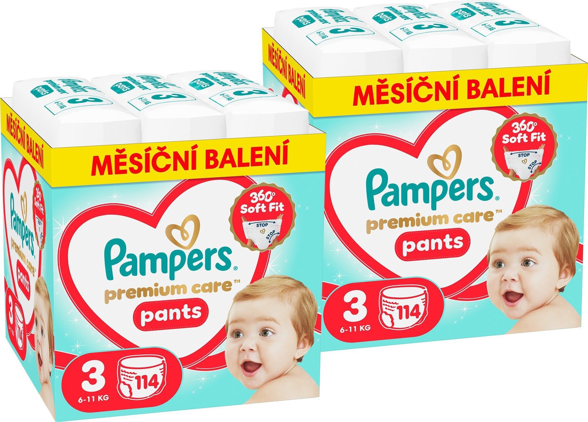 PAMPERS Premium Care Pants veľ. 3 (228 ks)