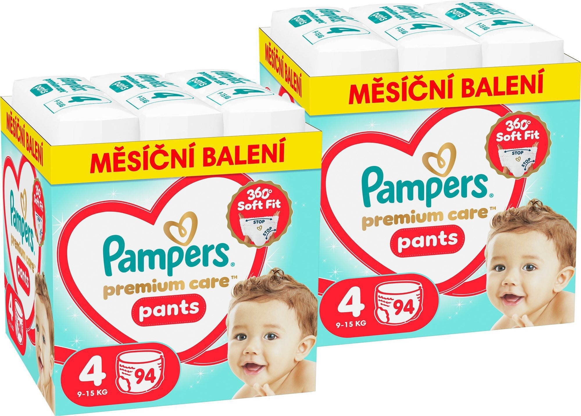 PAMPERS Premium Care Pants veľ. 4 (188 ks)