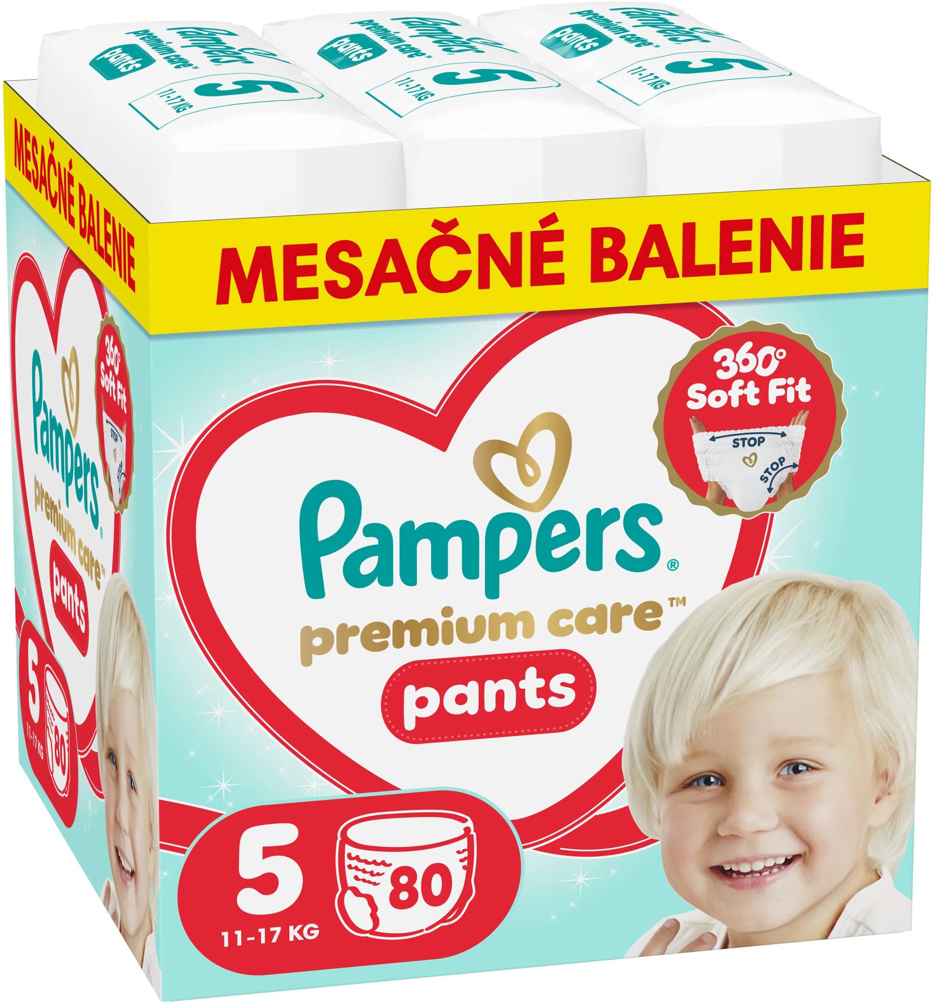 PAMPERS Premium Care Pants veľ. 5 (80 ks)