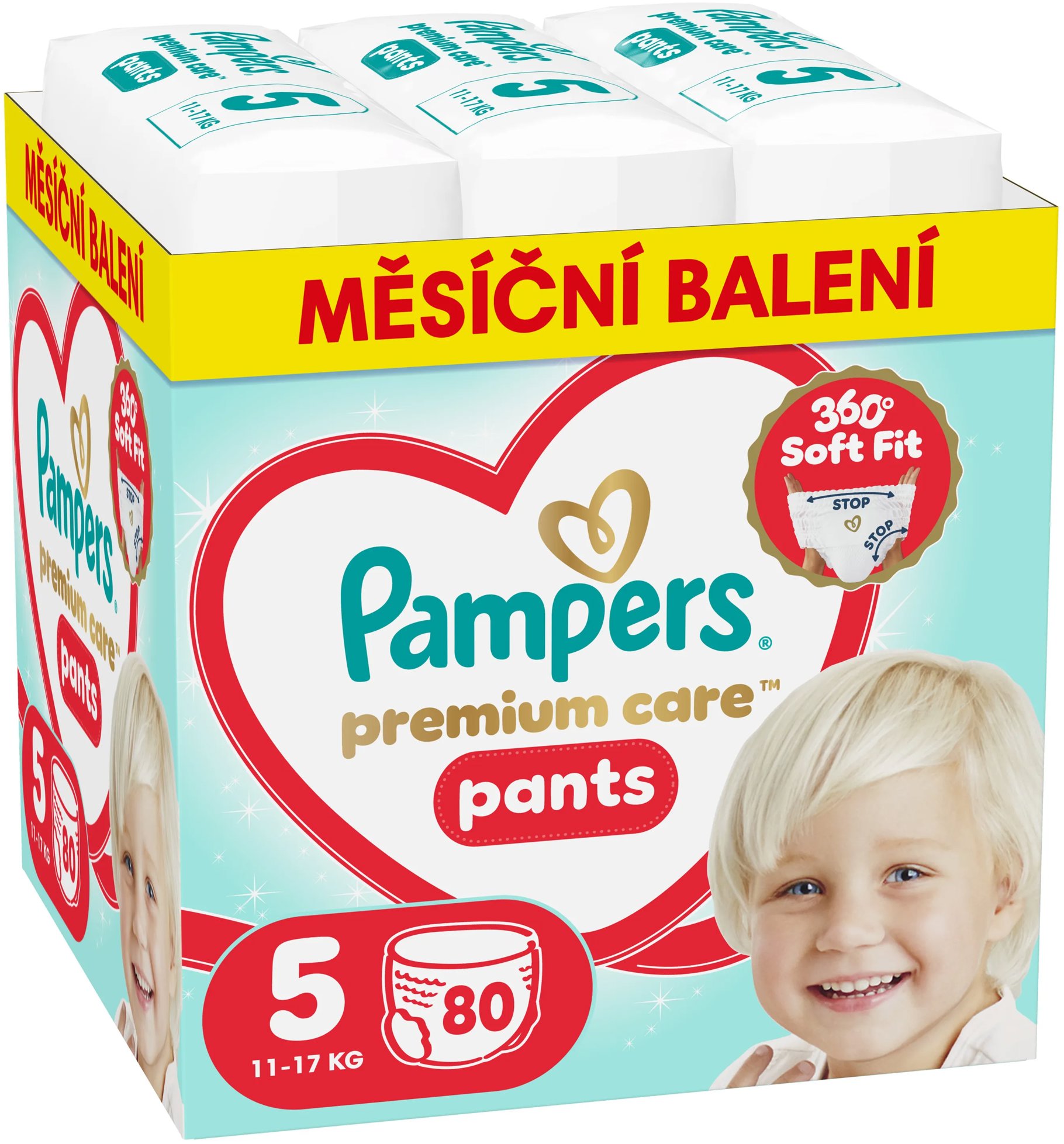 PAMPERS Premium Care Pants veľ. 5 (80 ks)