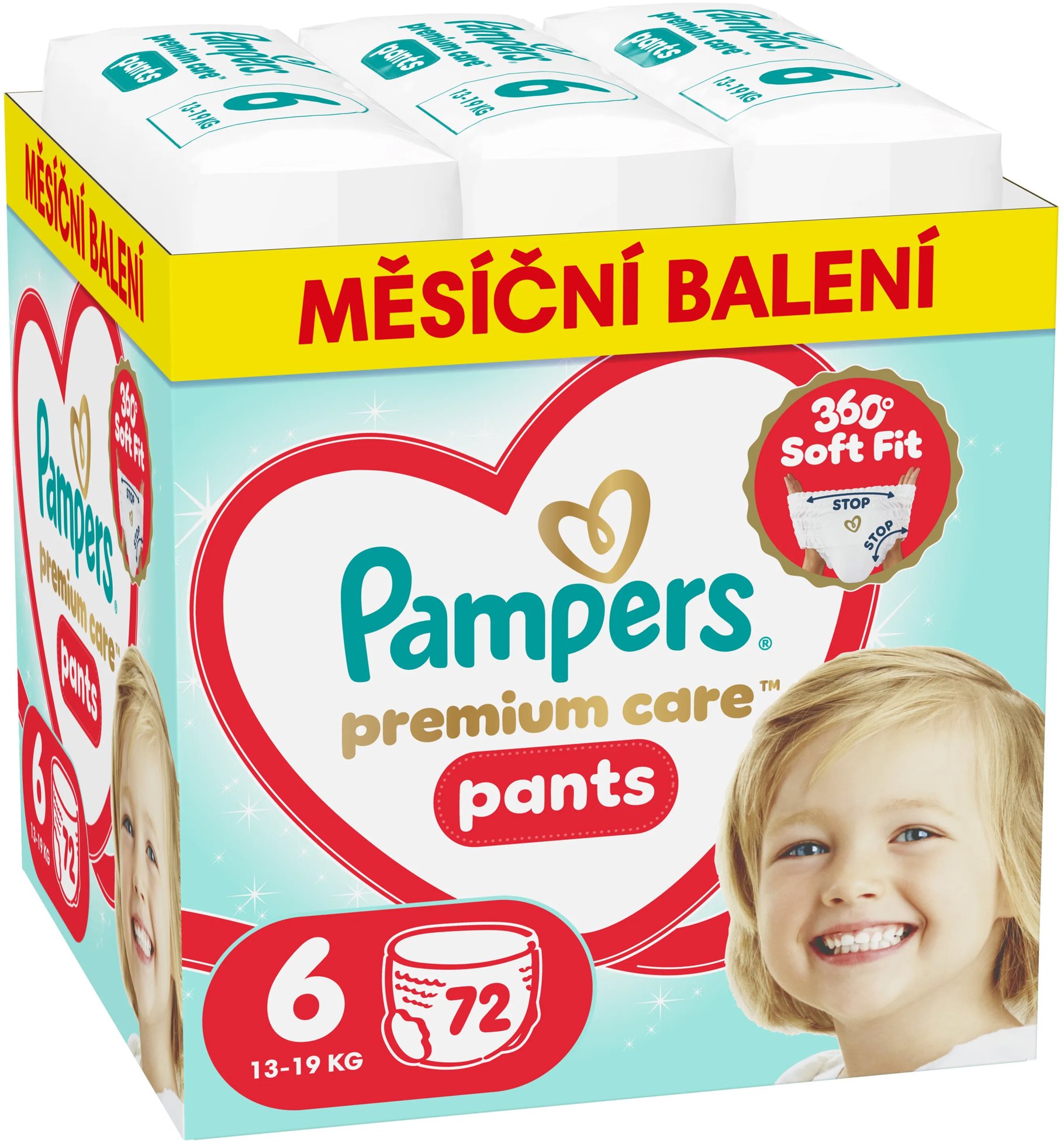 PAMPERS Premium Care Pants veľ. 6 (72 ks)