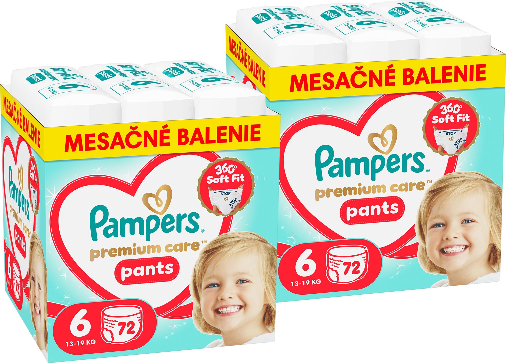 PAMPERS Premium Care Pants veľ. 6 (144 ks)