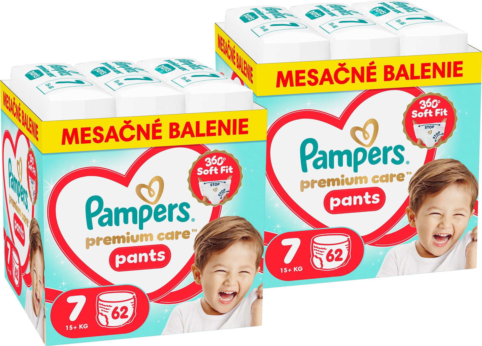 PAMPERS Premium Care Pants veľ. 7 (124 ks)