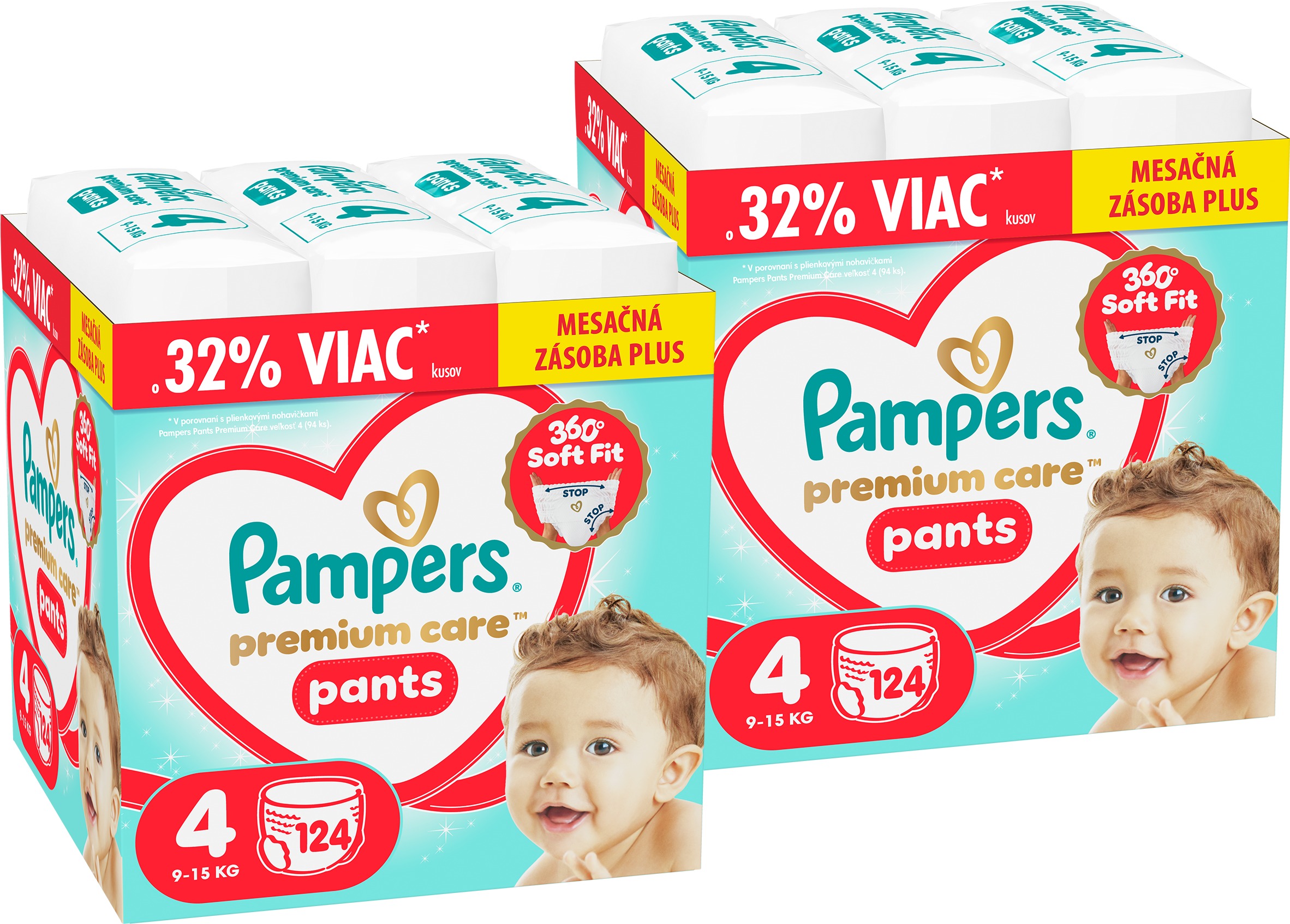 PAMPERS Premium Care Pants veľ. 4 (248 ks)