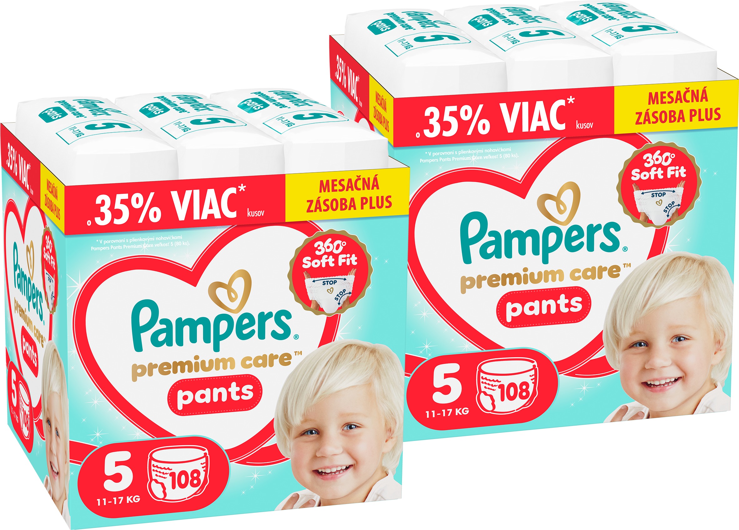 PAMPERS Premium Care Pants veľ. 5 (216 ks)