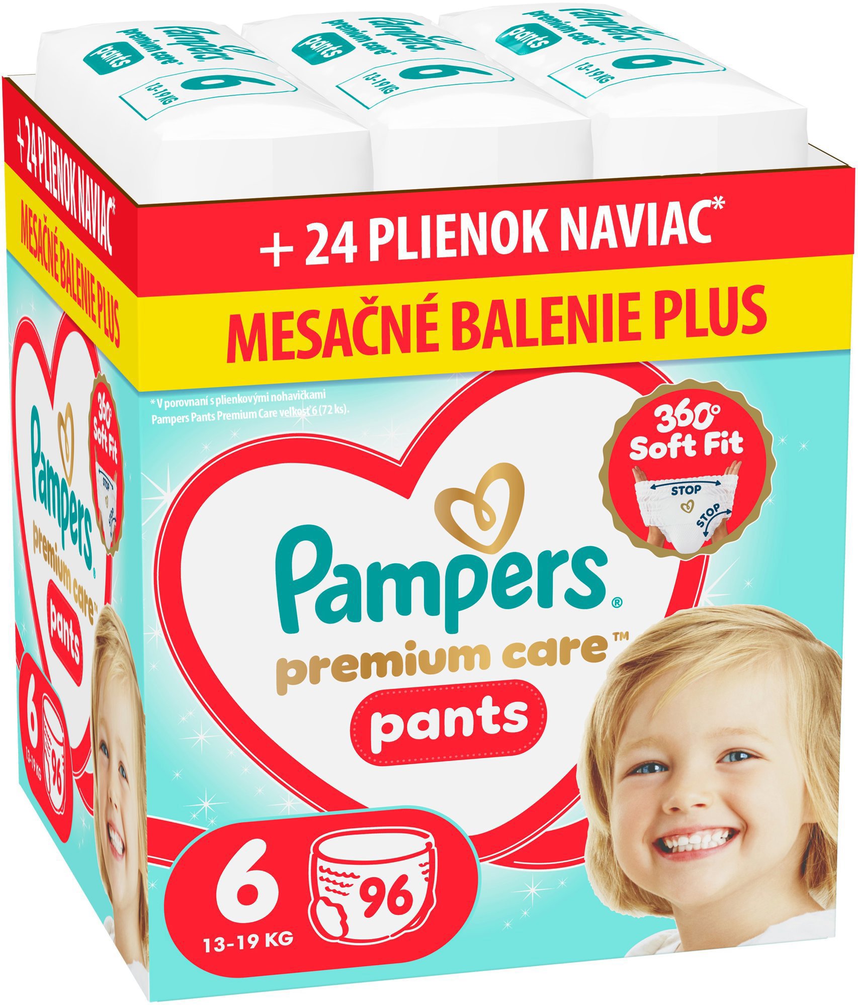 PAMPERS Premium Care Pants veľ. 6 (96 ks)