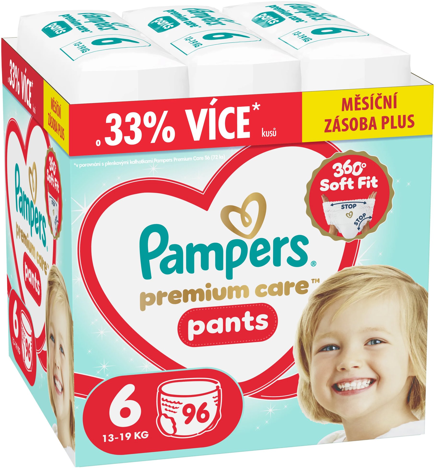 PAMPERS Premium Care Pants veľ. 6 (96 ks)