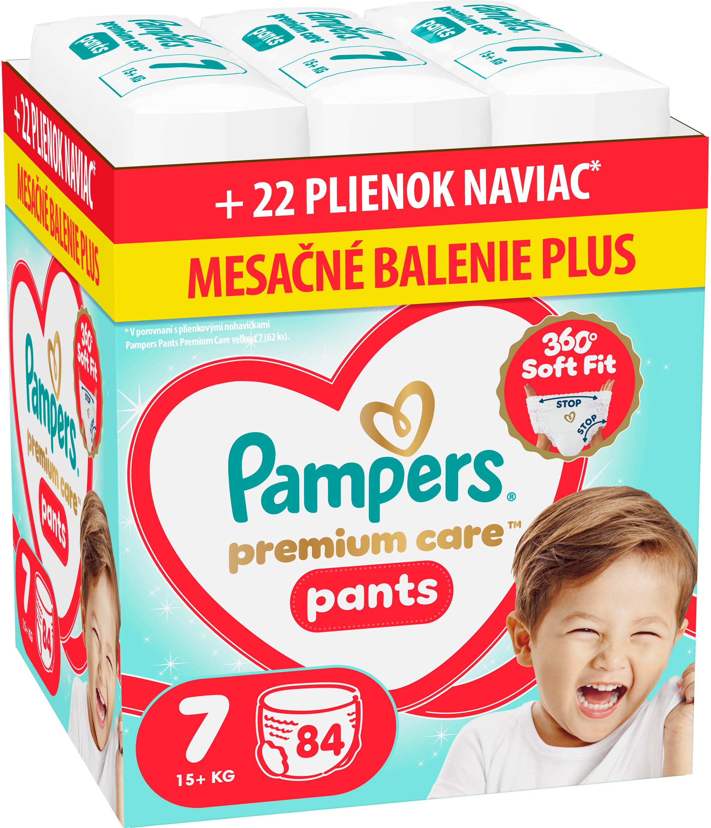 PAMPERS Premium Care Pants veľ. 7 (84 ks)
