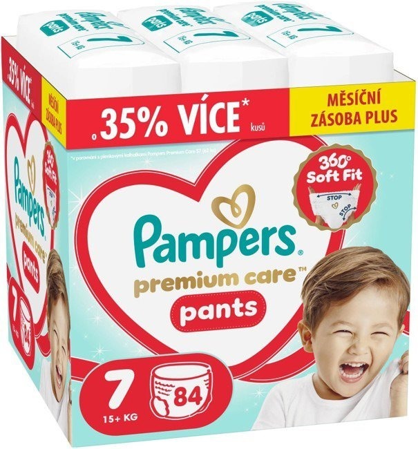 PAMPERS Premium Care Pants veľ. 7 (84 ks)