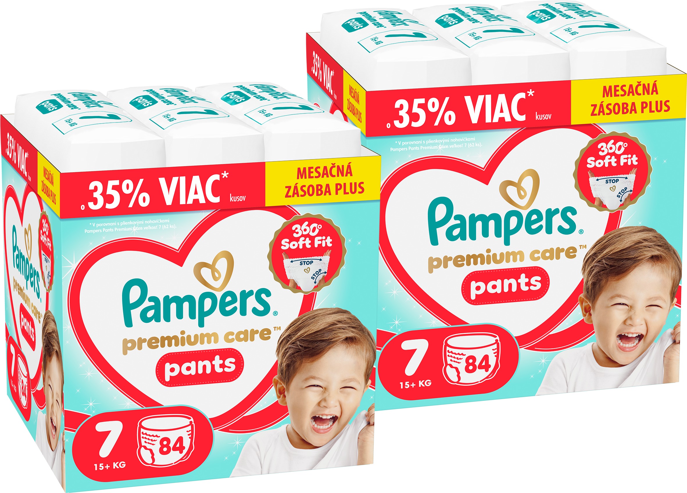 PAMPERS Premium Care Pants veľ. 7 (168 ks)
