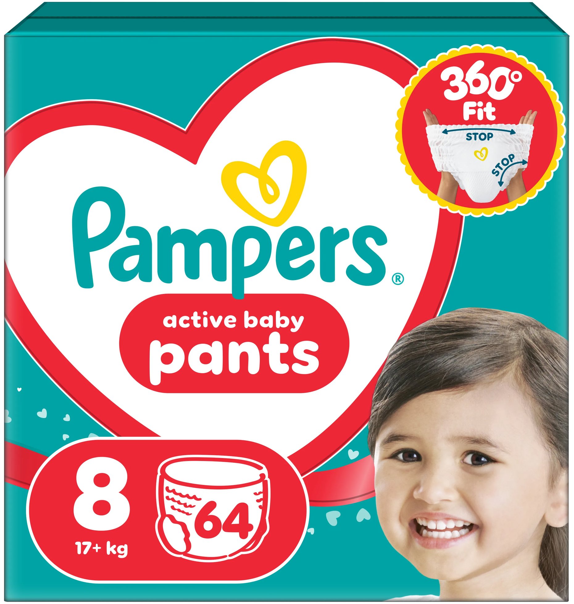 PAMPERS Pants veľ. 8 (64 ks)