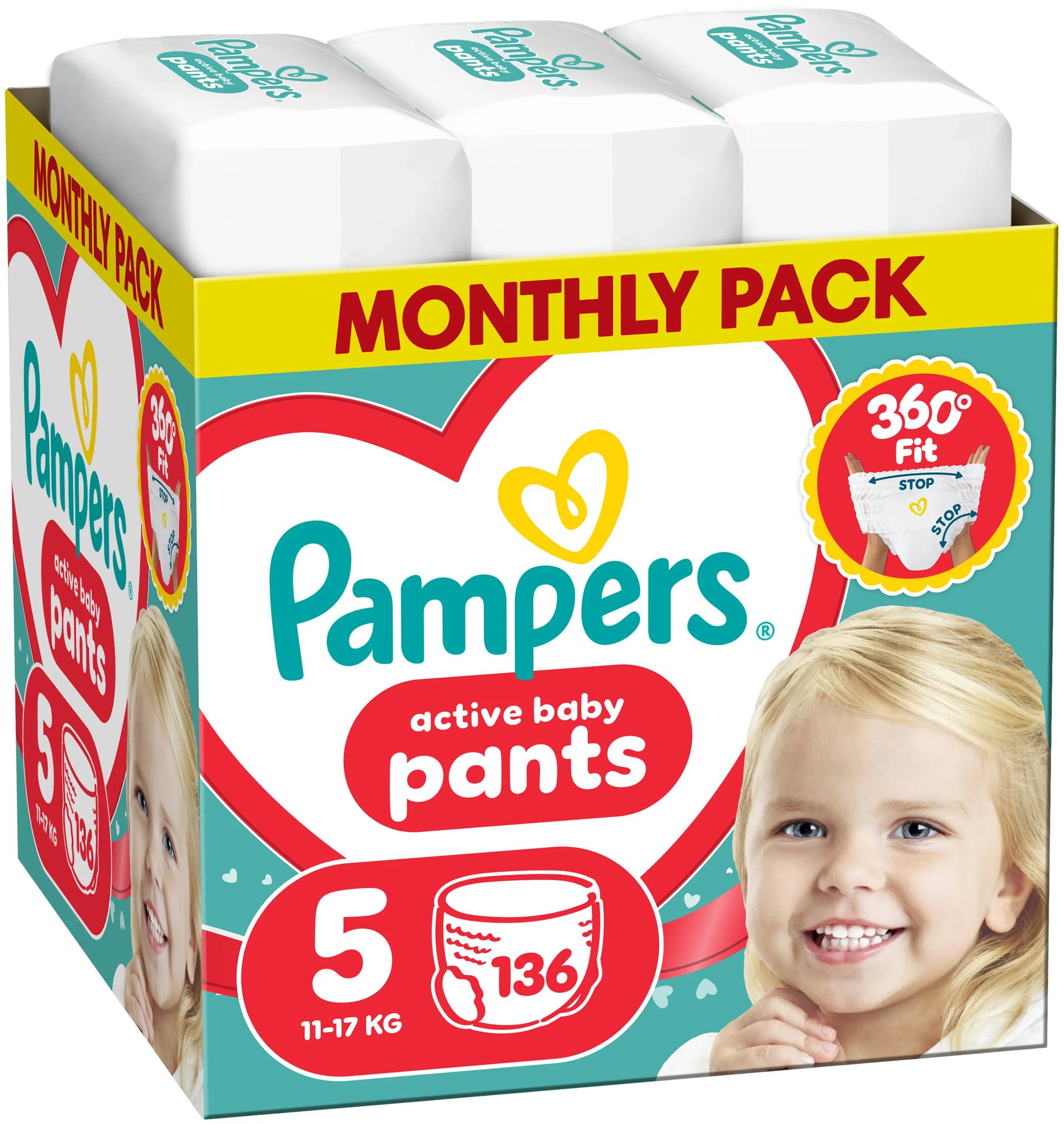 PAMPERS Pants veľ. 5 (136 ks)