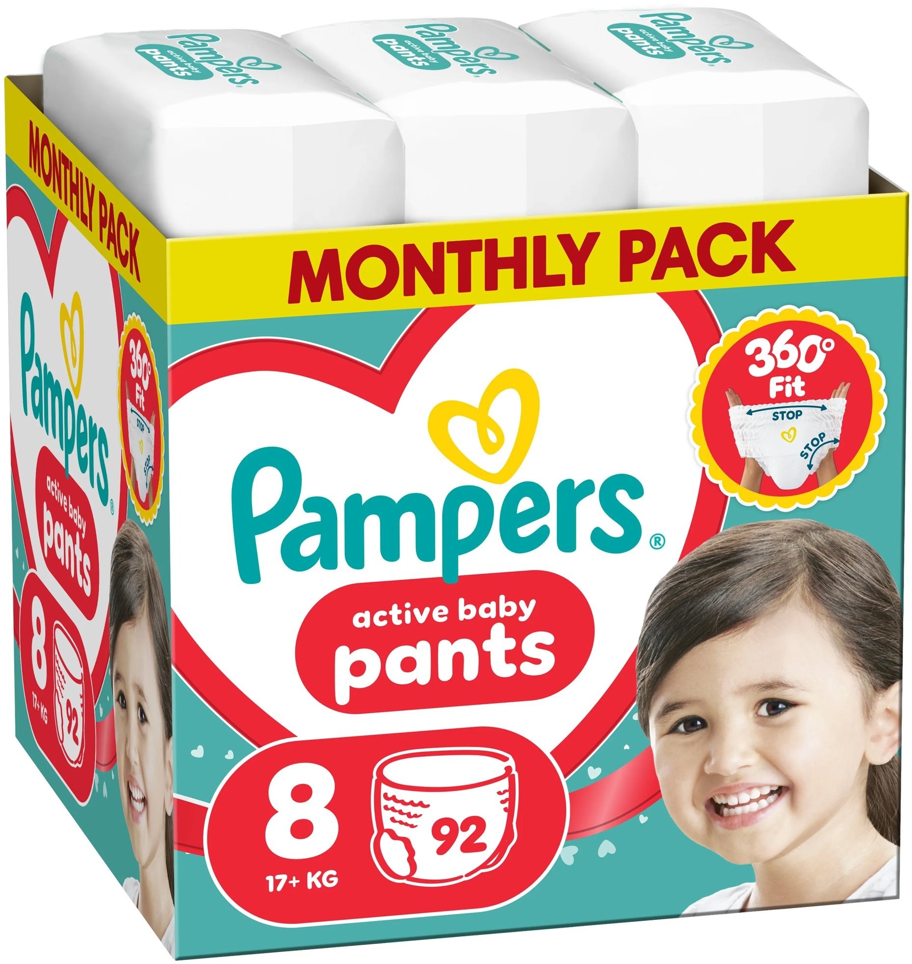 PAMPERS Pants veľ. 8 (92 ks)