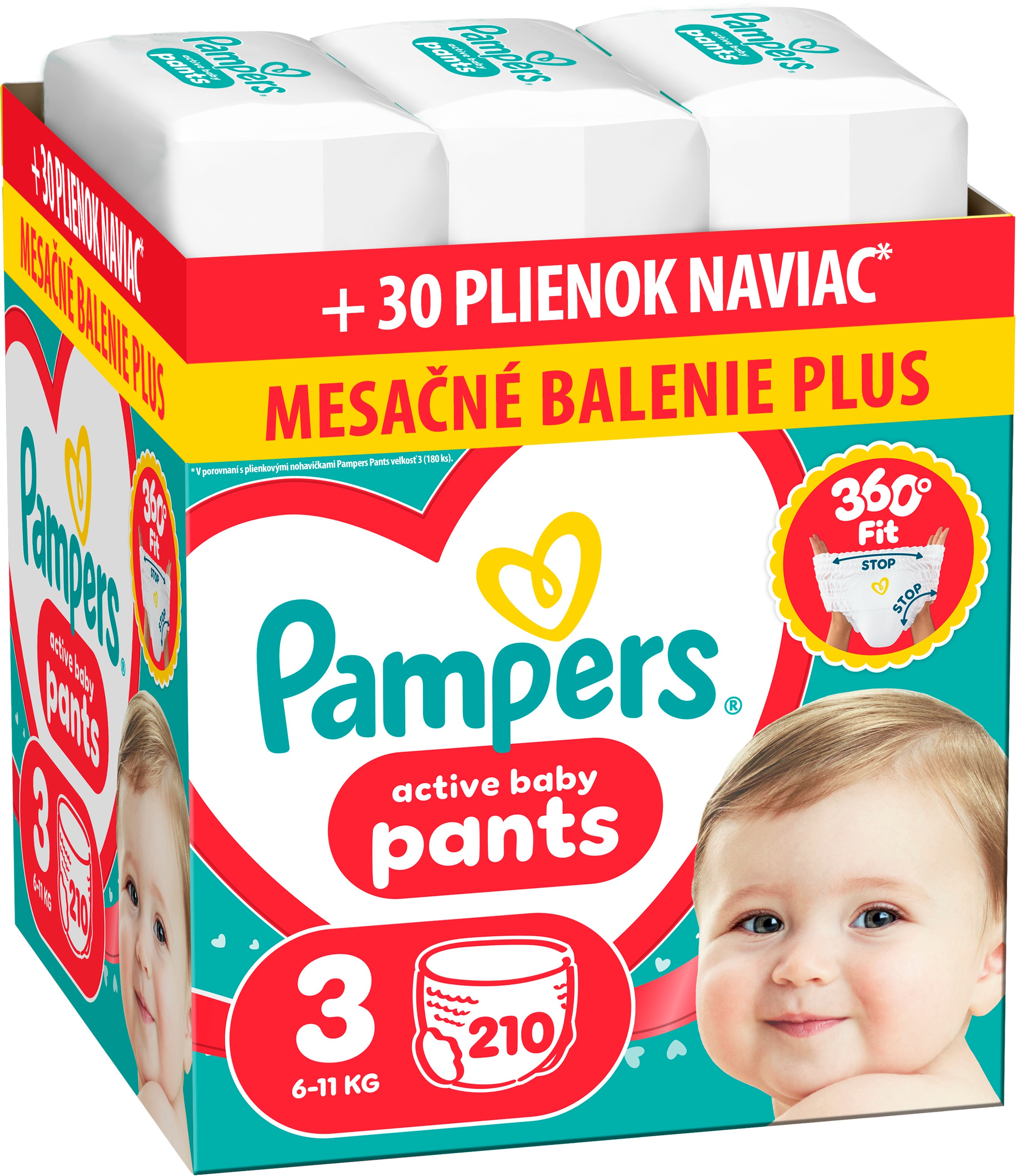 PAMPERS Pants veľ. 3 (210 ks)