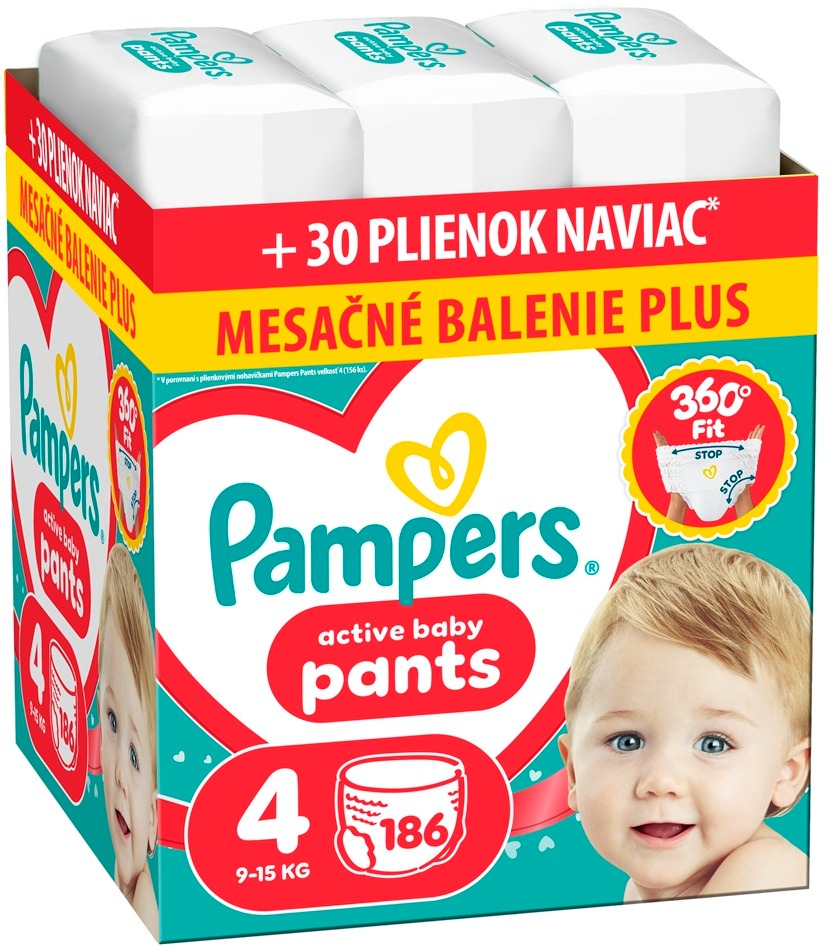 PAMPERS Pants veľ. 4 (186 ks)
